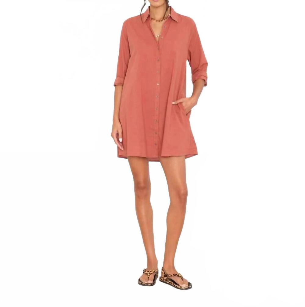 NEW XIRENA bobby dress in cinnabar